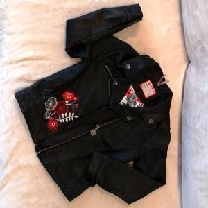 Biker-Style in imitation leather for girls, Orchestra size 6